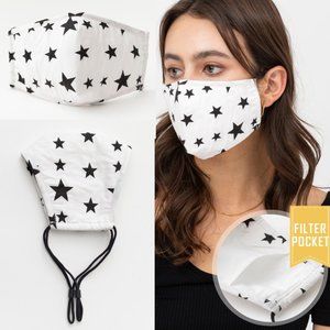 White Star Reusable 3Layer Filter Pocket Face Mask